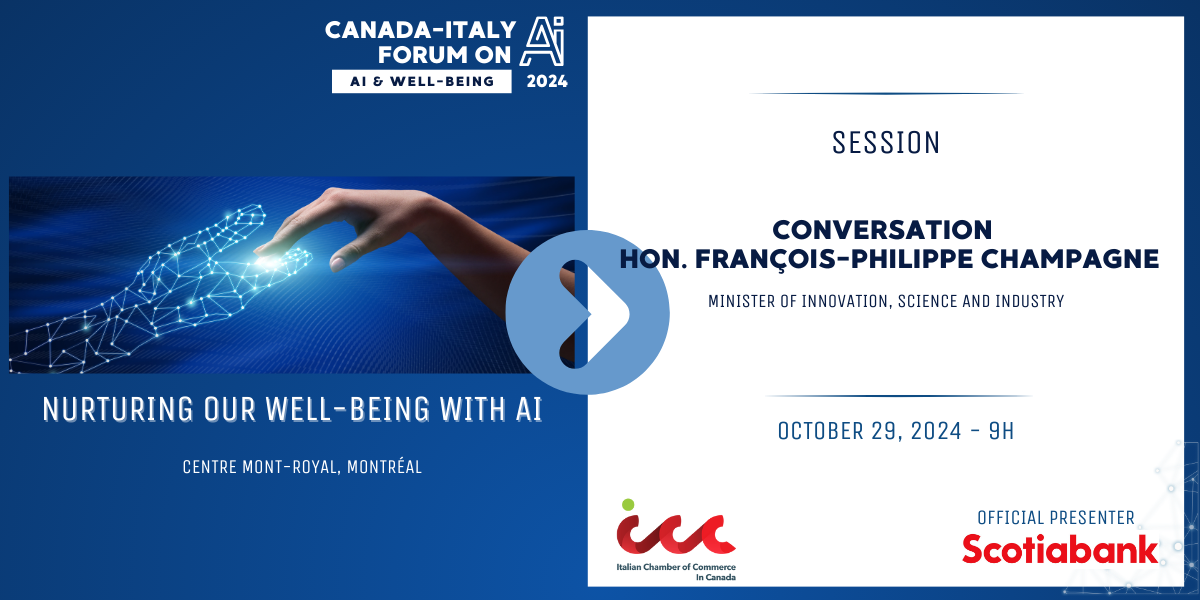 Conversation with the Honorable François-Philippe Champagne
