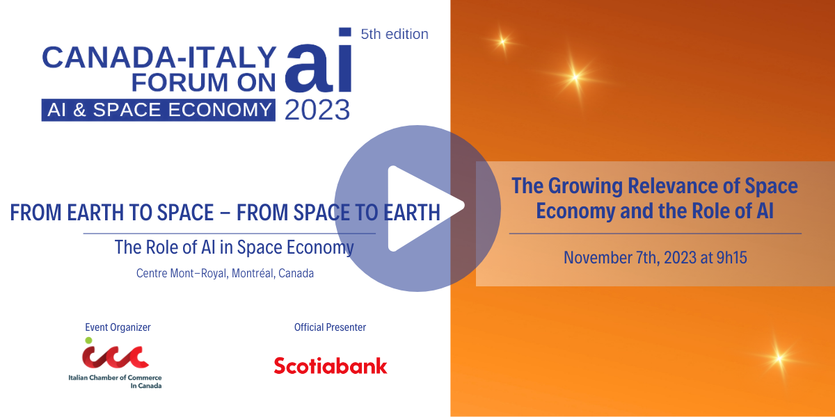The Growing Relevance of Space Economy and the Role of AI
