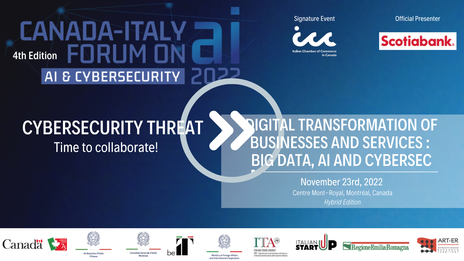 Digital Transformation of Businesses and Services :  Big Data, AI and Cybersec